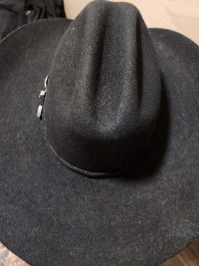 Cody James Black Felt Black Cowboy Hat 6 7/8 In Excellent Condition